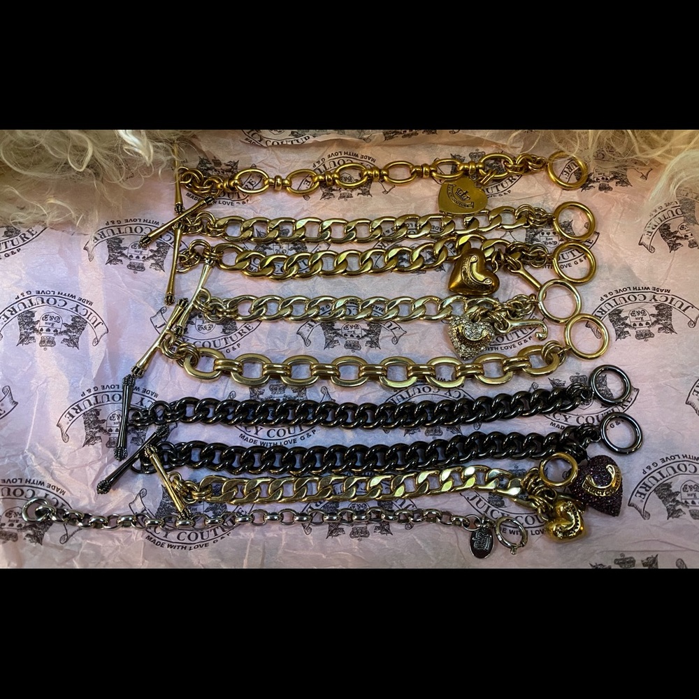 Juicy Couture 8 Bracelets Lot